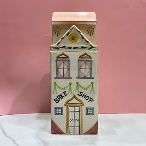 Vintage Mancer Meiselman 'Bake Shop' Ceramic Canister Italian MCM Handpainted